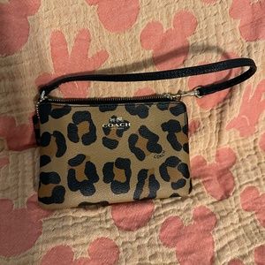 Coach Cheetah Print Wristlet